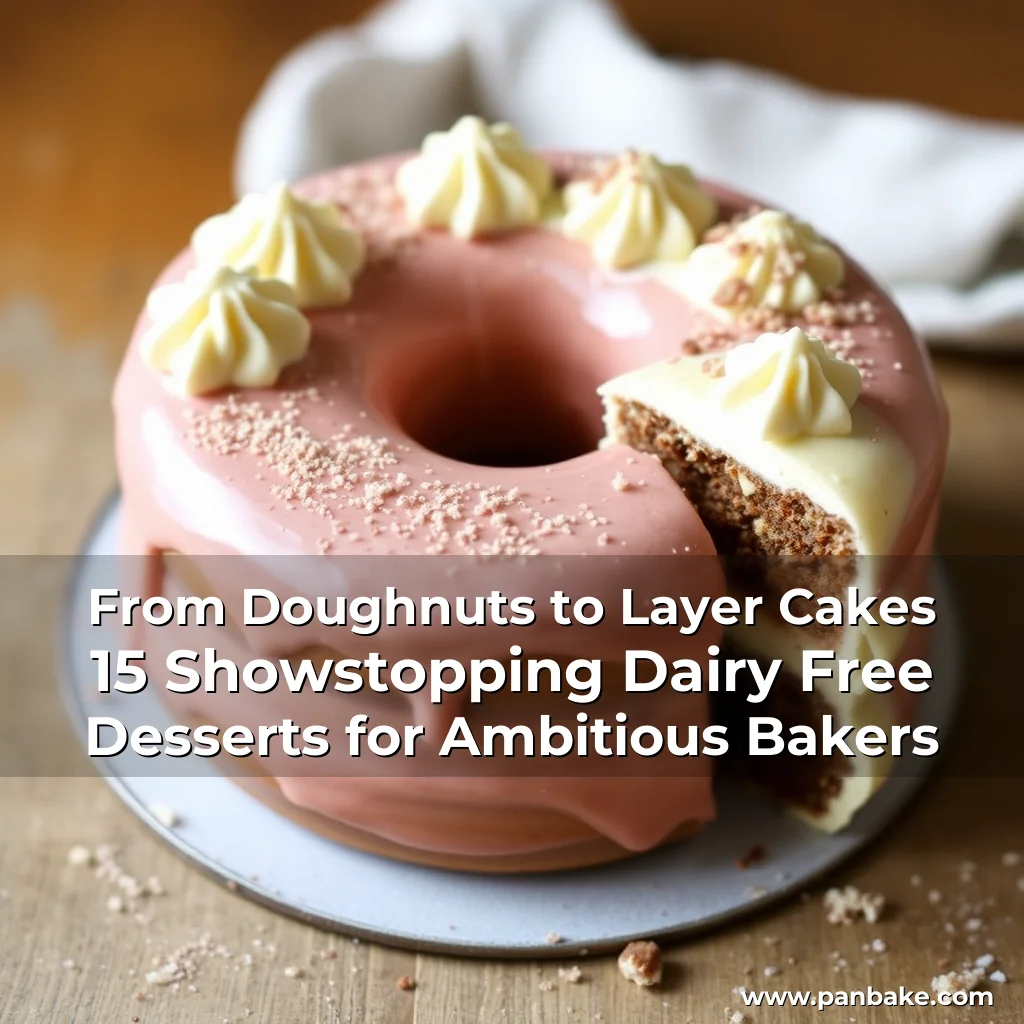 Read more about the article From Doughnuts to Layer Cakes  15 Showstopping Dairy  Free Desserts for Ambitious Bakers