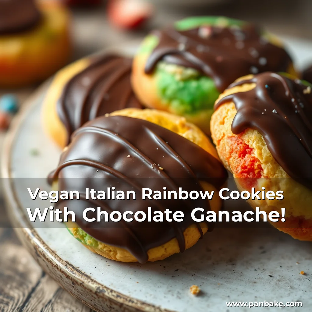 Read more about the article Vegan Italian Rainbow Cookies With Chocolate Ganache!