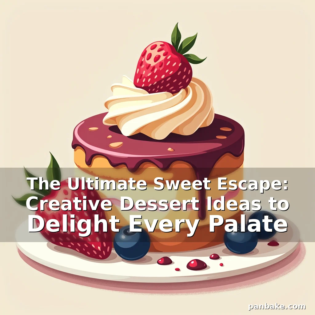 Read more about the article The Ultimate Sweet Escape: Creative Dessert Ideas to Delight Every Palate