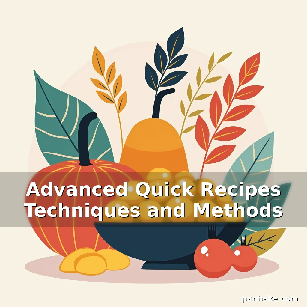 Read more about the article Advanced Quick Recipes Techniques and Methods