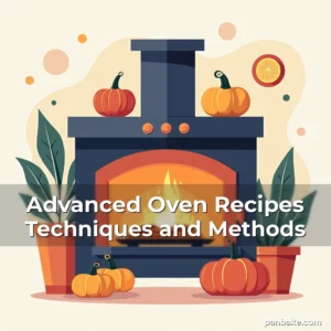 Artistic representation for Advanced Oven Recipes Techniques and Methods